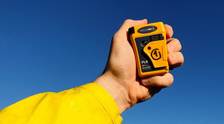 Personal Locator Beacon used in emergencies on the shore